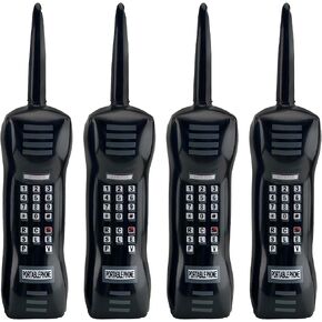 4 حزمة قابلة للنفخ هاتف كبير قابلة للتنفاز الرجعية جينت تفجير الدعائم الهاتف المحمول لمدة 80s التسعينات هوب هوب مواد زخارف حفلة عيد ميلاد اللوازم in Kuwait