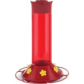 Perky-Pet 409 Hummer’s Favorite Red Plastic Hummingbird Feeder – 30 oz