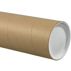 Jumbo Mailing Tubes, 5' x 30', Kraft, 15/Case
