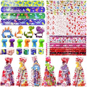 24 Pack Valentine Day Cards for Kids with Dinosaur Stationery Heart Pencil Set for Valentine Classroom Gifts, Kids Valentine Exchange Cards,Kids Valentine Party Favors,Valentine’s Greeting Cards Ideas