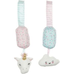 KIDS PREFERRED Carter's Cloud & Unicorn Chime Set Baby Toy, Hanging Baby Crib Toy for Strollers & Car Seats, Baby Stroller Toy