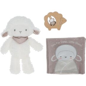 KIDS PREFERRED Carter's Sheep 3-Piece Gift Set - Sheep Plush, Rattle Teether, & Soft Book
