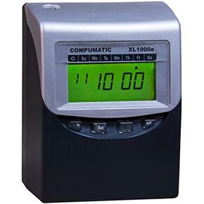 Compumatic XL1000e Fully Automatic Self Totaling Employee Payroll Time Clock