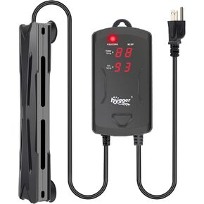 hygger 80-190 Gallon Aquarium Heater with LED Display Controller, Quartz Submersible Fish Tank Heater 800W for Saltwater Freshwater