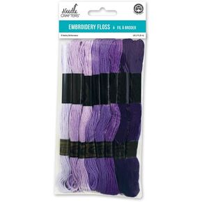 Needlecrafters Cotton Embroidery Floss, 8m, Purples