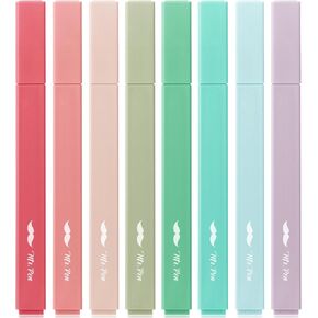 Mr. Pen- Aesthetic Highlighters, 8 Pack, Chisel Tip, New Vintage, Cute Highlighters Assorted Colors, Cute Highlighters for School Highlighters, Highlighter Set, Pastel Highlighters