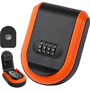 Magnetic Key Holder Lock Box - Hidden Under Car Key Hider for Outside with Combination Lock - Waterproof Vehicle Spare Key Outdoor Secret Safe - Heavy Duty Strong Magnet Box To Hide Keys with Code