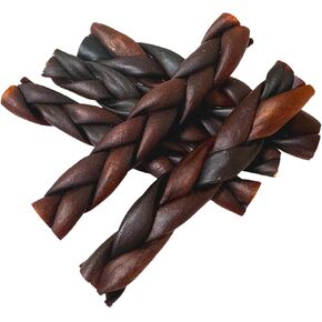 Braided Collagen Sticks for Medium Dogs & Large Dogs, 5-6 Inch Beef Collagen Dog Chews Long Lasting, Dog Bones, Dog Treats for Aggressive Chewers (5 Count (Pack of 1), 5-6 Inch)