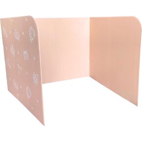 Privacy Folders for Students - 1 Pack, Pink Color Plastic Corrugated Test Dividers