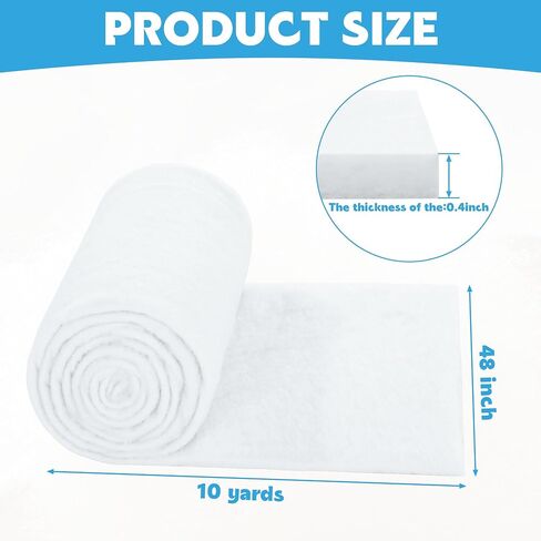 MABOZOO Upholstery Batting, 48 Inch x 5 Yards Batting for Upholstery Quilt Batting by The Roll Batting for Quilting Cutable Polyester Batting for Cushion Pillows Furniture DIY Craft in Saudi Arabia