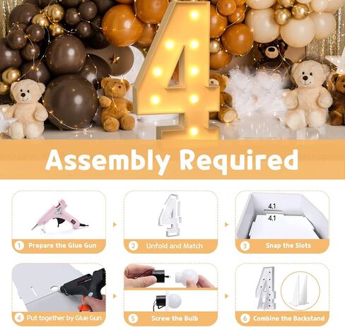 أرقام سرادق أحداث 4ft 4ft ، أرقام تضيء DIY لألواح عيد الميلاد الأولى ، زخارف الحفلات الحفلات ، ديكور حفل الذكرى ، عدد الفسيفساء للبالونات رقم 1 ، مجموعة الرغوة قبل قطع in Kuwait