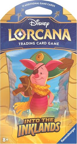 Ravensburger Disney Lorcana TCG: Into The Inklands Assorted Single Booster Pack (12 Cards) | Collectible Trading Cards | Ideal for Disney Fans & TCG Players | Suitable for Ages 8+ in Saudi Arabia