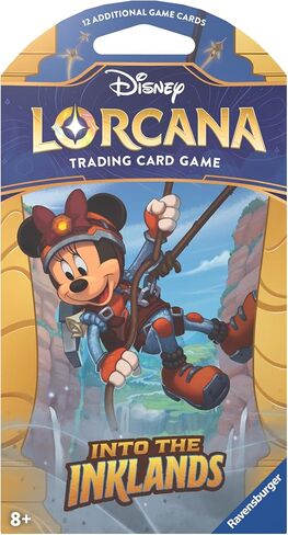 Ravensburger Disney Lorcana TCG: Into The Inklands Assorted Single Booster Pack (12 Cards) | Collectible Trading Cards | Ideal for Disney Fans & TCG Players | Suitable for Ages 8+ in Saudi Arabia
