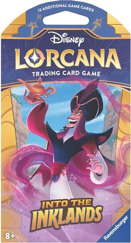 Ravensburger Disney Lorcana TCG: Into The Inklands Assorted Single Booster Pack (12 Cards) | Collectible Trading Cards | Ideal for Disney Fans & TCG Players | Suitable for Ages 8+ in Saudi Arabia