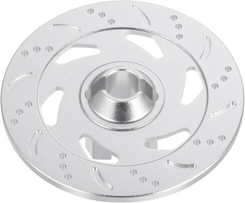 RC Brake Disc Aluminum Wheel Rim Hex Hub Brake Disc 4Pcs for 1/7 TRX UDR Unlimited Desert Racer RC Car (Silver) in Saudi Arabia