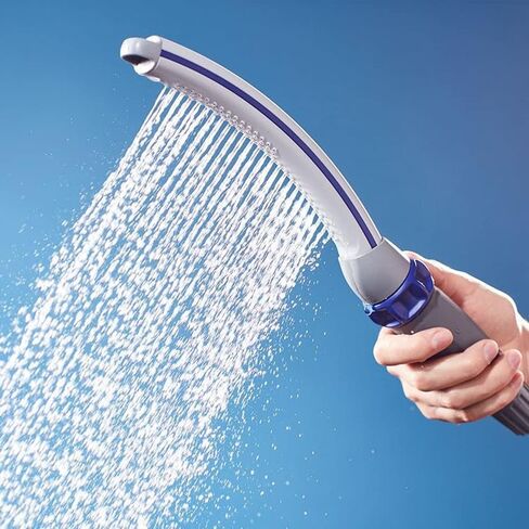Gray Dog Shower Sprayer Attachment,Shower Head Sprayer Include 8-Foot Flexible Hose for Easy and Fast Dog Cleaning and Bathing at Indoor and Outdoor in Saudi Arabia
