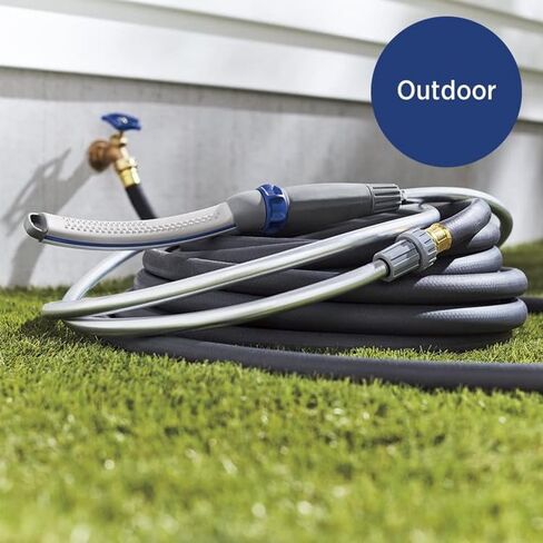 Gray Dog Shower Sprayer Attachment,Shower Head Sprayer Include 8-Foot Flexible Hose for Easy and Fast Dog Cleaning and Bathing at Indoor and Outdoor in Saudi Arabia