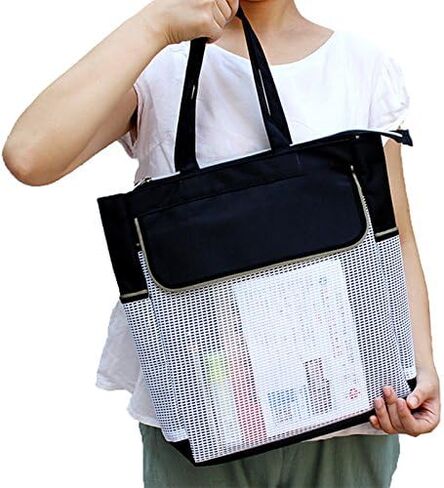 Waterproof A4 Portfolio Bag with handle and Zipper Document Organizer Tote Travel Pouch Case for Ipads, Notebooks in Saudi Arabia