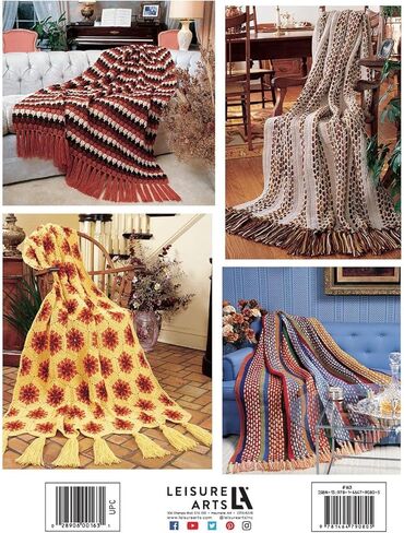 الفنون الترفيهية قصاصات الكروشيه إلى جمال كتاب الكروشيه الأفغان ، كتب أنماط الكروشيه ، أنماط الكتب ، أنماط ، كتاب غرزة ، أنماط للمبتدئين in Kuwait