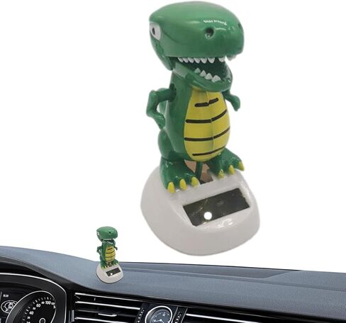 الديناصورات الخضراء التي تعمل بالطاقة الشمسية ، لعبة راقصة متأرجحة ، لا تتطلب بطارية ومكتب ولوحة معلومات ديكور ديكور المنزل هدايا عيد ميلاد بطاقات الطاقة الشمسية التعلم والتعليم - in Kuwait