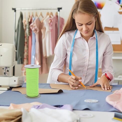 نطاقات Patikil مرنة 1/2 بوصة × 20 ياردة ، حزام تمدد الحبل المرن البوليستر لخياطة DIY ، الأخضر الفلورسنت in Kuwait