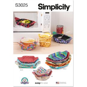 البساطة SS3025OS Cozies Microwavable Cozies Packet Packet by Carla Reiss Design ، Design Code S3025 ، مقاس واحد ، متعدد الألوان