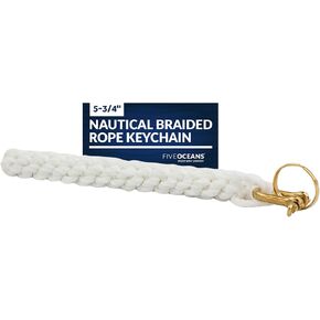 Five Oceans Rope Bell Pull for Hanging Nautical Ships Bell, Braided Rope Keychain, 2-Pack - FO3038-M2