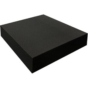 FoamTouch 2" Thick, 22" Long x 22" Wide Charcoal High Density Foam, Square Charcoal Foam Ideal for Foam Padding, Seat Replacement, Chair Cushion Replacement, Wheelchair Seat Cushion and More