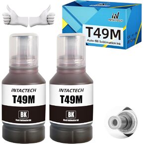 T49M1 T49M Sublimation Ink for SureColor F170 F570 Printer (Black, 2-Pack)