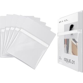 Magnetic File Holder, Magnetic Pocket with Tabs, Magnetic File Folder Holder for Letter Size, Magnetic Paper Holder for Whiteboard Refrigerator,Magnetic File Organizer for Office School Home(5 Pcs)
