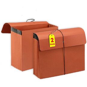 Heavy Duty Expanding File Folder Organizer,21 Pockets Accordion File Organizer,A-Z,1/3 Cut Tabs,Letter Size,17.5Inch Expansion