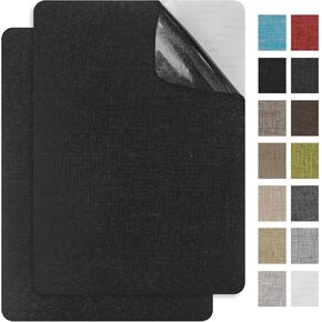 2Pcs 8 * 11Inch Couch Patches Repair Fabric, Self-Adhesive Couch Repair Patch with Strong Glue, Repair Patch for Sofa, Tote Bags, Car Seats, Furniture,Etc(Dark Brown)