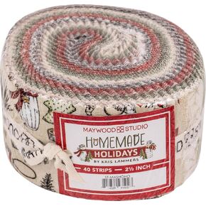 Kris Lammers Homemade Holidays Strips 40 2.5-inch Strips Jelly Roll Maywood Studio