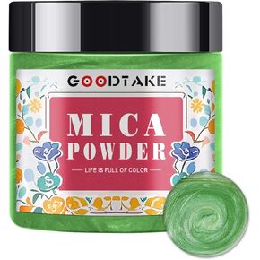 GOODTAKE Red Mica Powder – Mica Powder for Resin, Candle Making, Soap Making – Mica Pigment Powder – Soap Making Dye – for Nail Polish, Eye Shadow, Slime Mica Powders (Red, 2 oz)