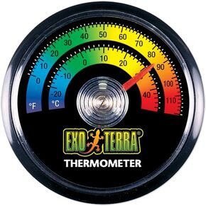 مقياس حرارة Exo Terra لـ Terrarium الزواحف - يوفر درجات حرارة في كل من Celsius و Fahrenheit