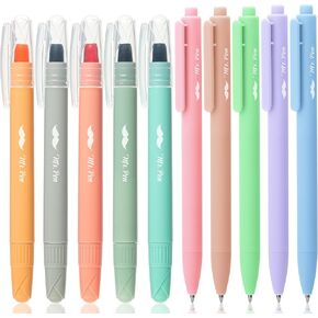 Mr. Pen- Bible Highlighters and Pens, 10 Pack, Gel Highlighters, Cotton Candy Clouds, Bible Highlighters No Bleed, Gel Highlighter No Bleed Through, Aesthetic Pens, Gel Pens, Cute Pens