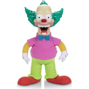 Disney The Simpsons Talking Krusty Doll Plush, 16-Inches Tall Good and Evil Krusty Pull String Doll Toy, from The Classic Treehouse of Horror III Episode