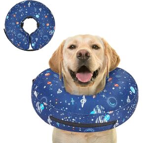 Inflatable Dog Cone Collar for After Surgery, Dog Donut Collar After Surgery, Soft Dog Cone for Small Medium Large Dogs to Stop Licking