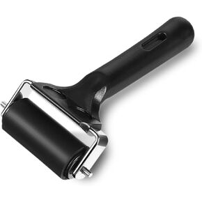 KXKZREN Rubber Roller for Flooring Installation 2.36 inch Rubber Brayer Glue Roller for Boat Flooring Install Printmaking Painting Stamping Wallpaper Gluing Application