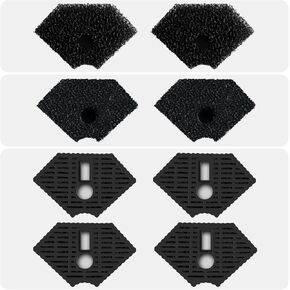 Turtle Aquarium Filter 3-Stage Turtle Filter for Low Water Level Tanks, 225GPH Super Quiet Waterfall Turtle Tank Filter Reptile Filter, Low Water Filters for Turtle Tanks 10-40 Gallon Water