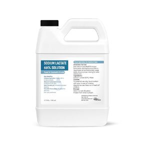Sodium Lactate 60% (32 Ounce / 946 mL), Sodium Lactate Liquid for Soap and Lotion Making Natural Preservative and Buffering Agent, Natural Humectant Harder Bar of Soap