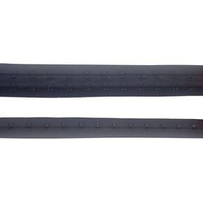 2.5 Yards Pair Black Color Two Row Hook and Eye Tape Trim for Sewing Quilting Corset Bra Renaissance Dance Bridal Costumes