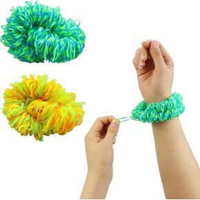 2 Pack Skin Picking Fidget Toys Skin Picking Fidget Bracelet Stretchy Loom Picking Fidget Pick & Flip Fidgets for Anxiety and Trichotillomania