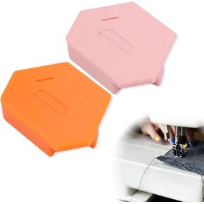 2 Pcs Magnetic Seam Guide for Sewing Machine, Sewing Supplies and Accessories for Magnet Making Machine, Multifunctional Polygonal Seam Guide Hemmer Guide with Scale