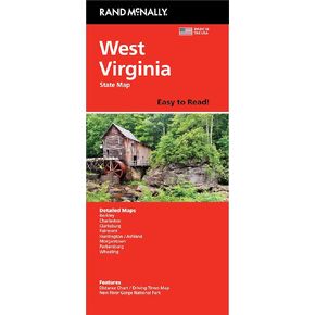 Rand McNally Easy to Read: West Virginia State Map