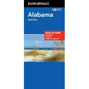 Rand McNally Easy to Fold: Alabama State Laminated Map