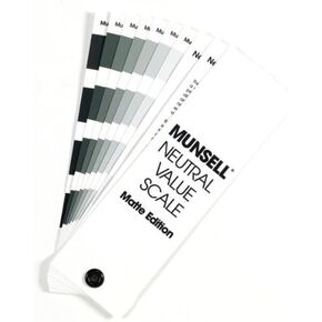 Pantone Munsell Neutral Value Scale - Glossy Finish | A 37-Step Gray Scale Fan Deck | M50130