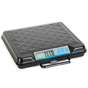Brecknell Portable Electronic Utility Bench Scale, 100lb Capacity, 12"x10" Platform, Black (GP100)