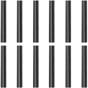 12 Pack Full Size Hot Glue Sticks, Hot Glue Gun Bulk Sticks,Length 100mm / 4", Diameter 11mm / 0.43"/ 0.44 Inch for Kids and Adults DIY Craft, Repairing, Decoration,Black 1.1cm x 10cm