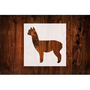 Alpaca Style Design Stencil, 4-Inch, Reusable Mylar Cutout for Sign Art, Crafts & DIY Projects
